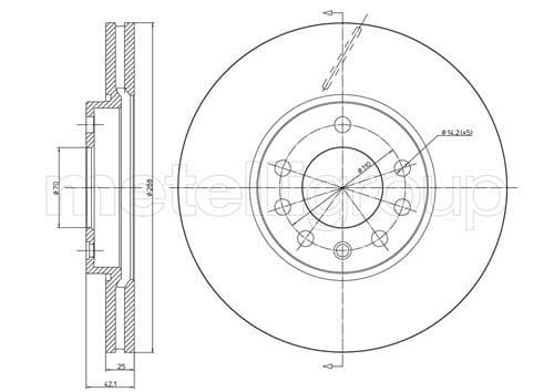 Disc frana METELLI 23-0605C