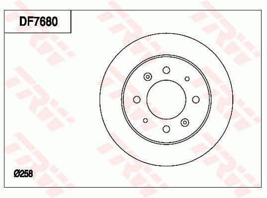 Disc frana TRW DF7680