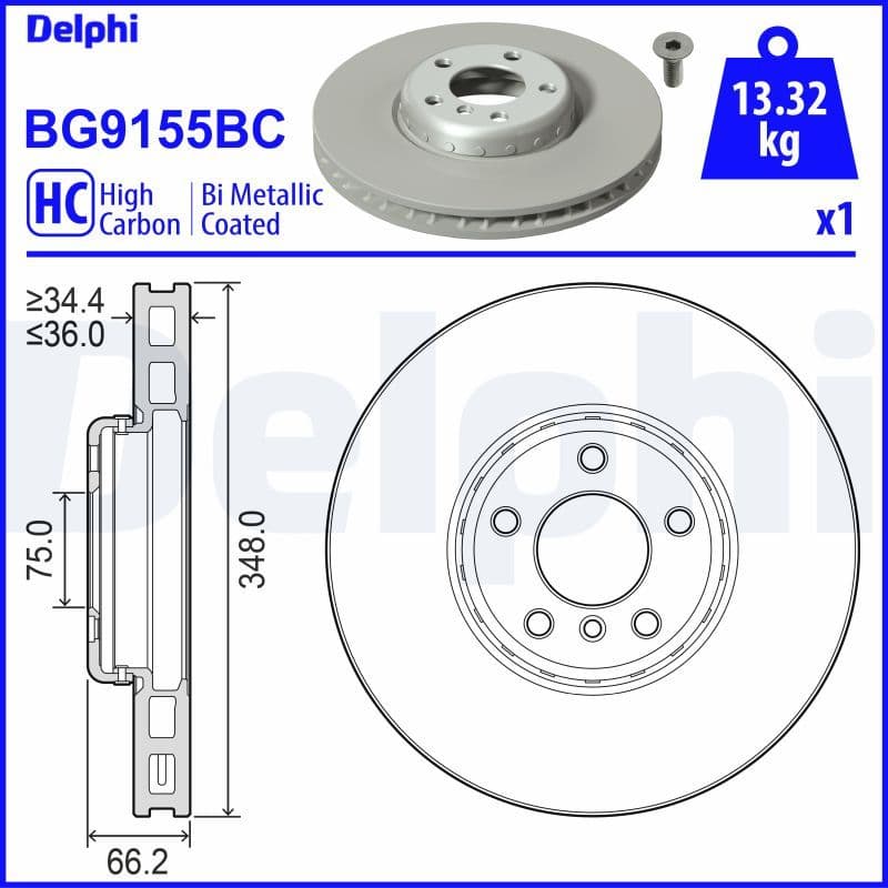 Disc frana DELPHI BG9155BC