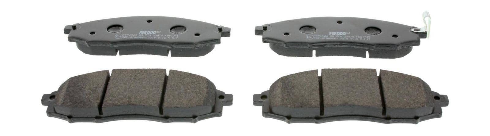 set placute frana,frana disc FERODO PREMIER ECO FRICTION FDB1745