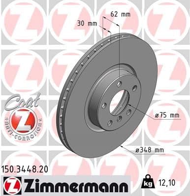 Disc frana ZIMMERMANN COAT Z 150.3448.20