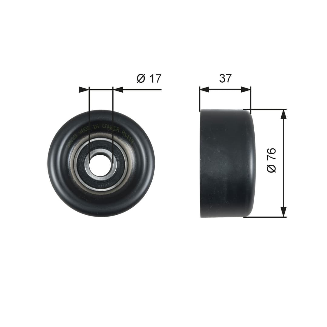 Rola ghidare/conducere, curea transmisie GATES DriveAlign™ T38028