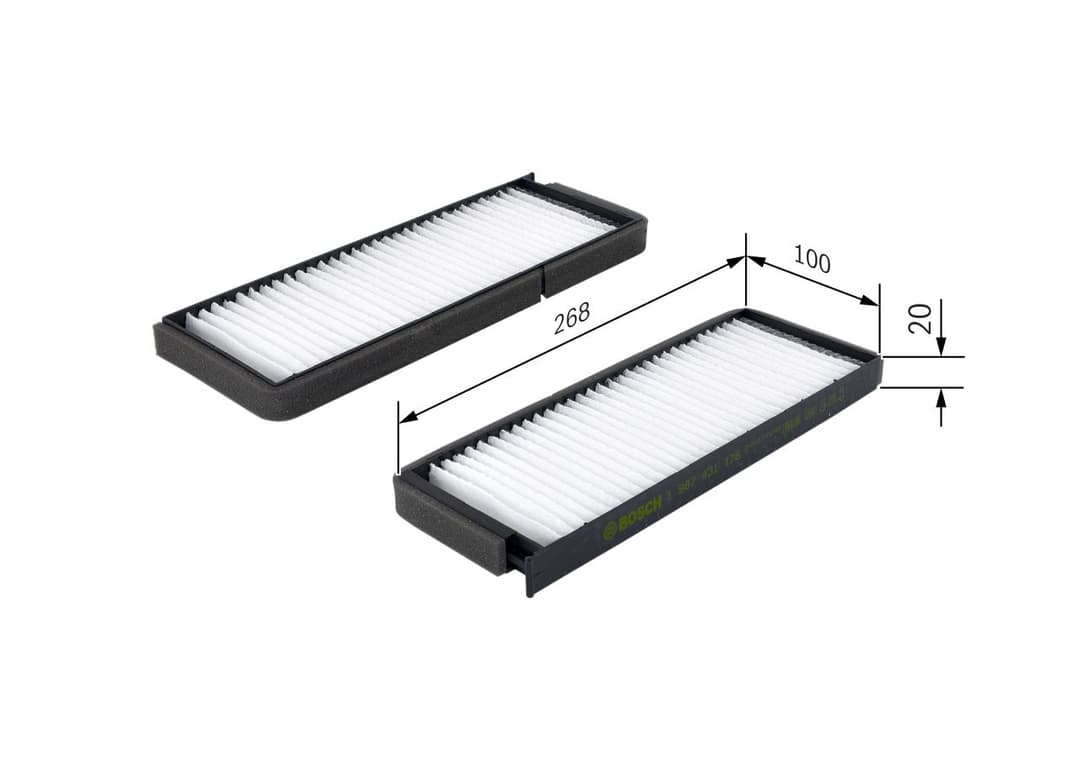 Filtru, aer habitaclu BOSCH 1 987 431 176