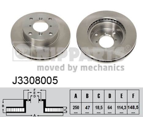 Disc frana NIPPARTS J3308005
