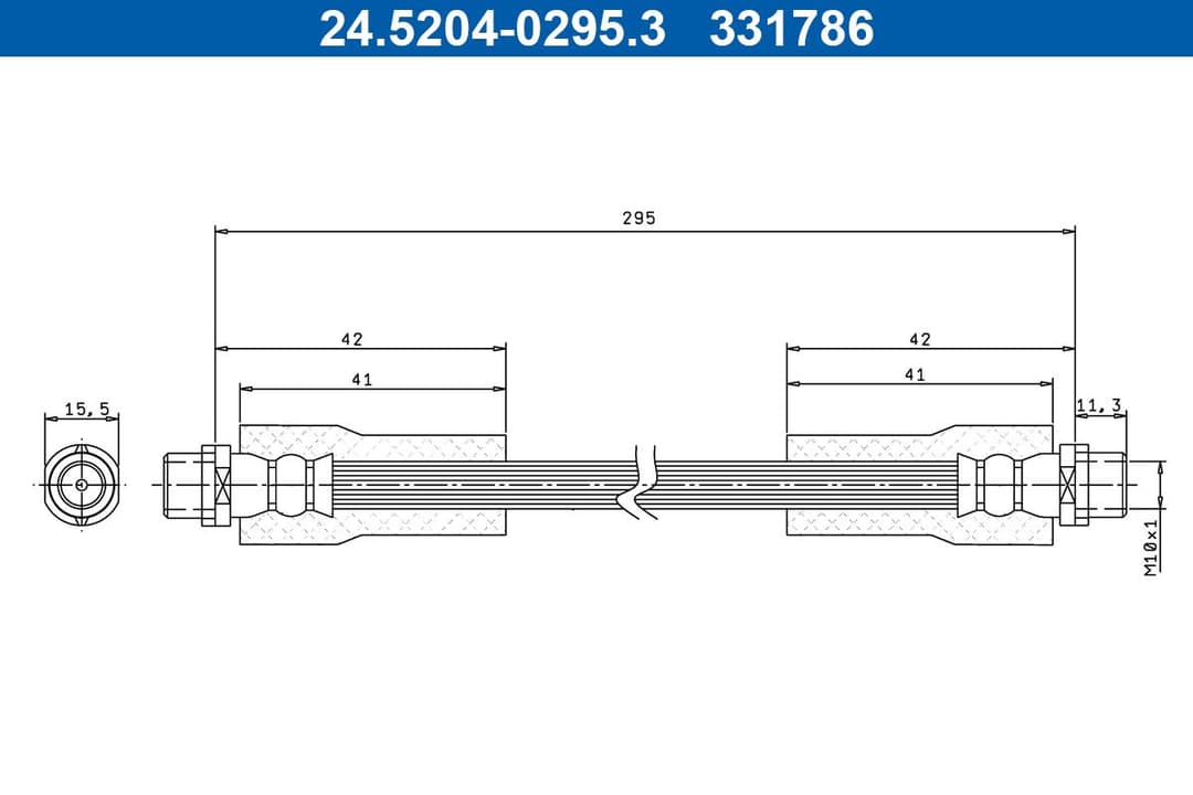 Furtun frana ATE 24.5204-0295.3