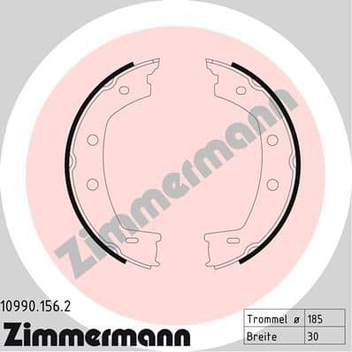 Set saboti frana, frana de mana ZIMMERMANN 10990.156.2