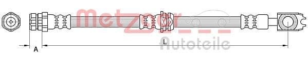 Furtun frana METZGER 4111476