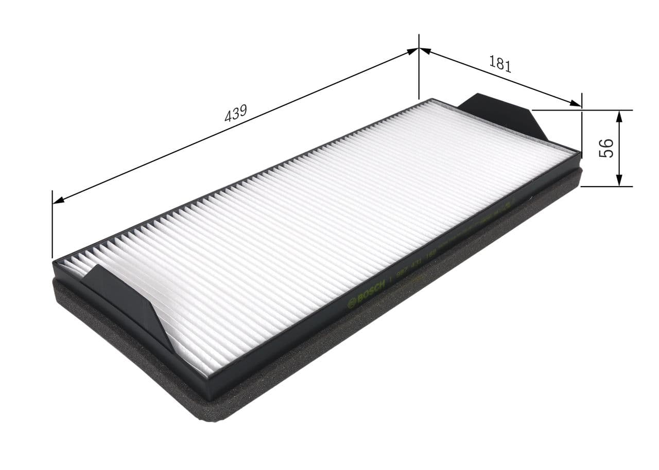 Filtru, aer habitaclu BOSCH 1 987 431 168