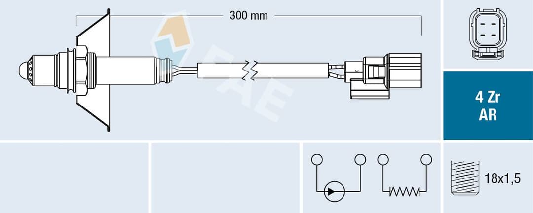 Sonda Lambda FAE 75608