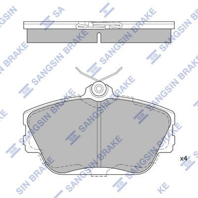 set placute frana,frana disc HI-Q SP1268