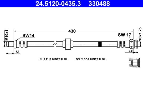 Furtun frana ATE 24.5120-0435.3
