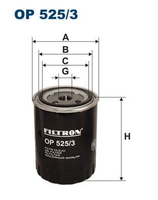 Filtru ulei FILTRON OP 525/3