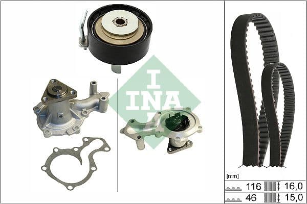 Set pompa apa + curea dintata Schaeffler INA 530 0745 30