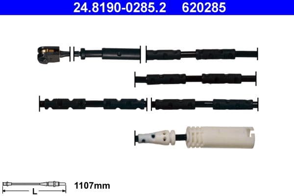 senzor de avertizare,uzura placute de frana ATE 24.8190-0285.2