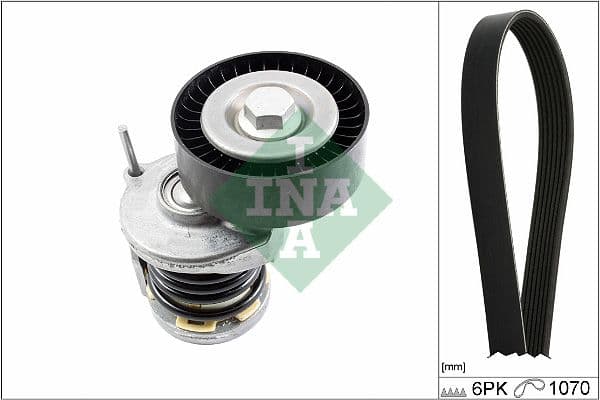 Set curea transmisie cu caneluri Schaeffler INA 529 0475 10