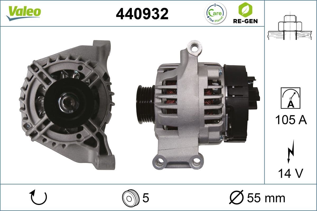 Generator / Alternator VALEO 440932