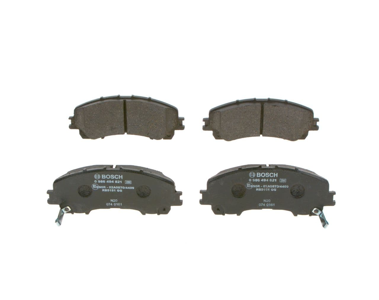 set placute frana,frana disc BOSCH 0 986 494 821