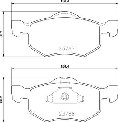 set placute frana,frana disc BREMBO P 24 219