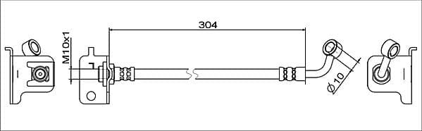 Furtun frana METZGER 4111567