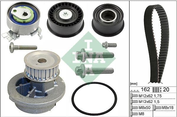 Set pompa apa + curea dintata Schaeffler INA 530 0443 30