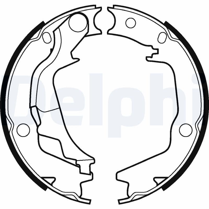 Set saboti frana, frana de mana DELPHI LS2042