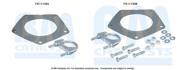 Set montaj, filtru funingine/particule BM CATALYSTS FK11130