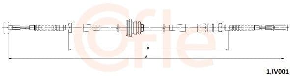Cablu, frana de parcare COFLE 1.IV001