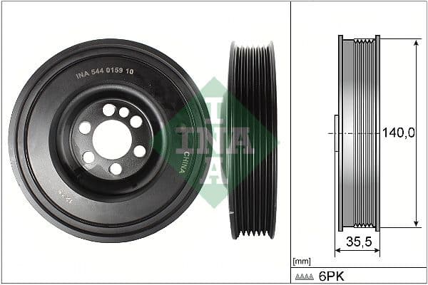 Fulie curea, arbore cotit Schaeffler INA 544 0159 10