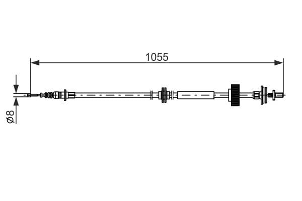 Cablu, frana de parcare BOSCH 1 987 482 791