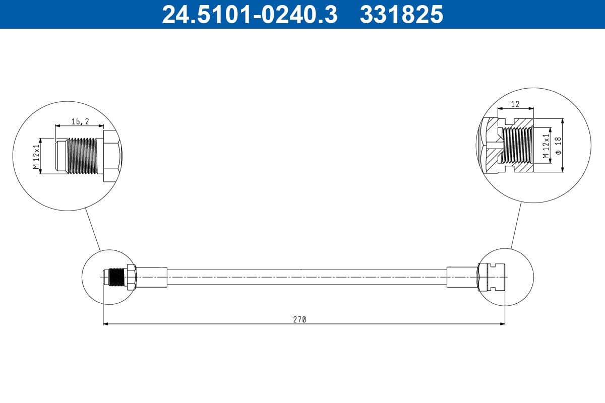 Furtun frana ATE 24.5101-0240.3
