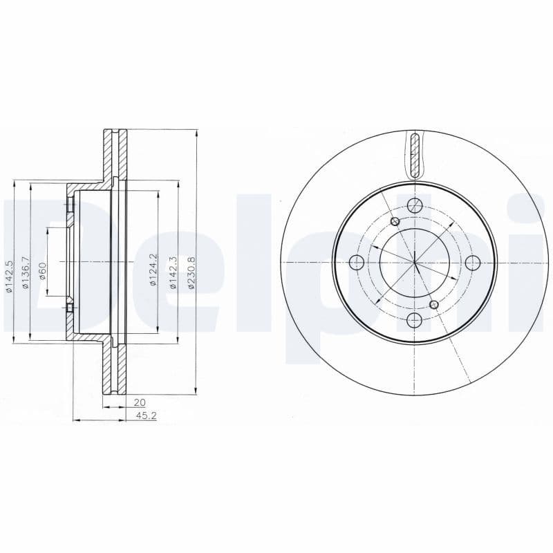 Disc frana DELPHI BG4271C