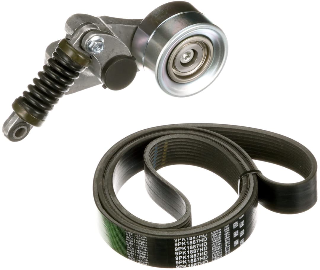 Set curea transmisie cu caneluri GATES FleetRunner™ Micro-V® K029PK1887HD