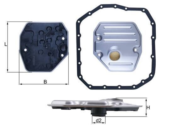 Filtru hidraulic, cutie de viteze automata MAHLE HX 265D