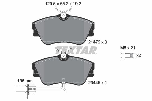 set placute frana,frana disc TEXTAR Q+ 2147903