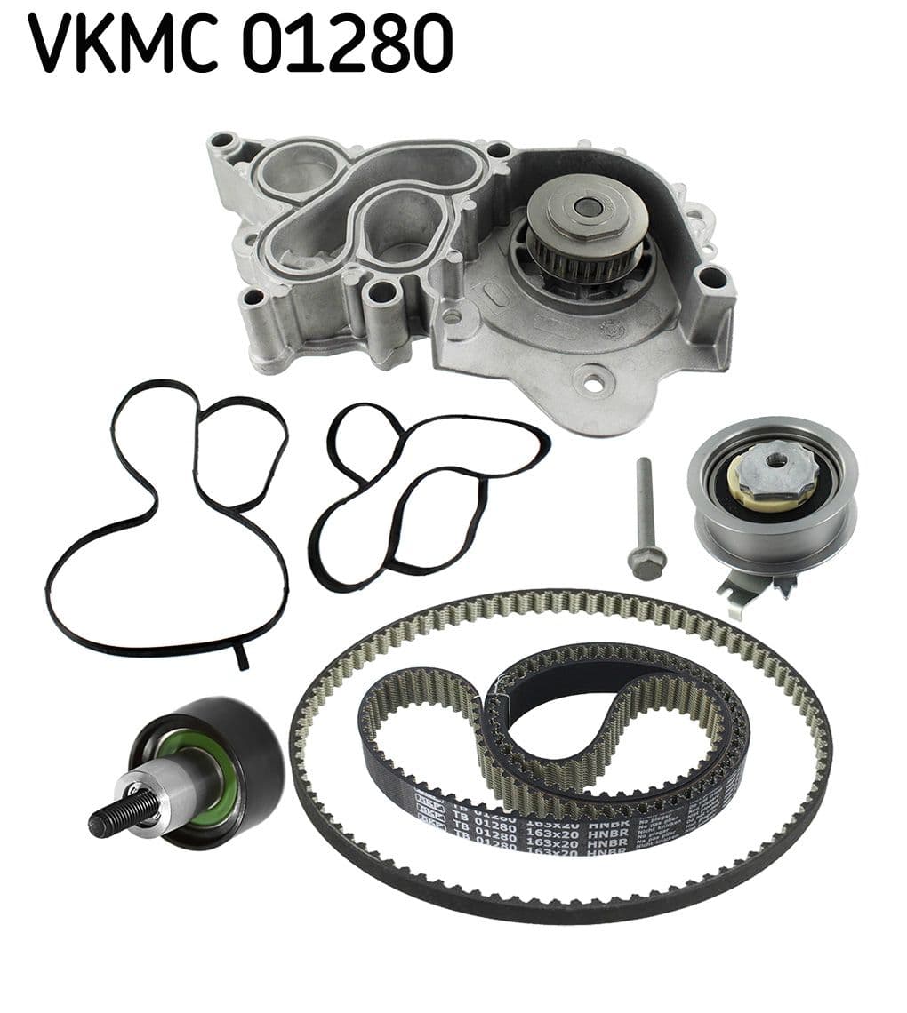 Set pompa apa + curea dintata SKF VKMC 01280