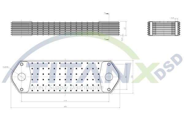 Radiator ulei, ulei motor TITANX OX149001