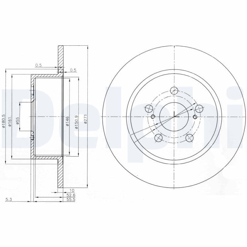 Disc frana DELPHI BG3922