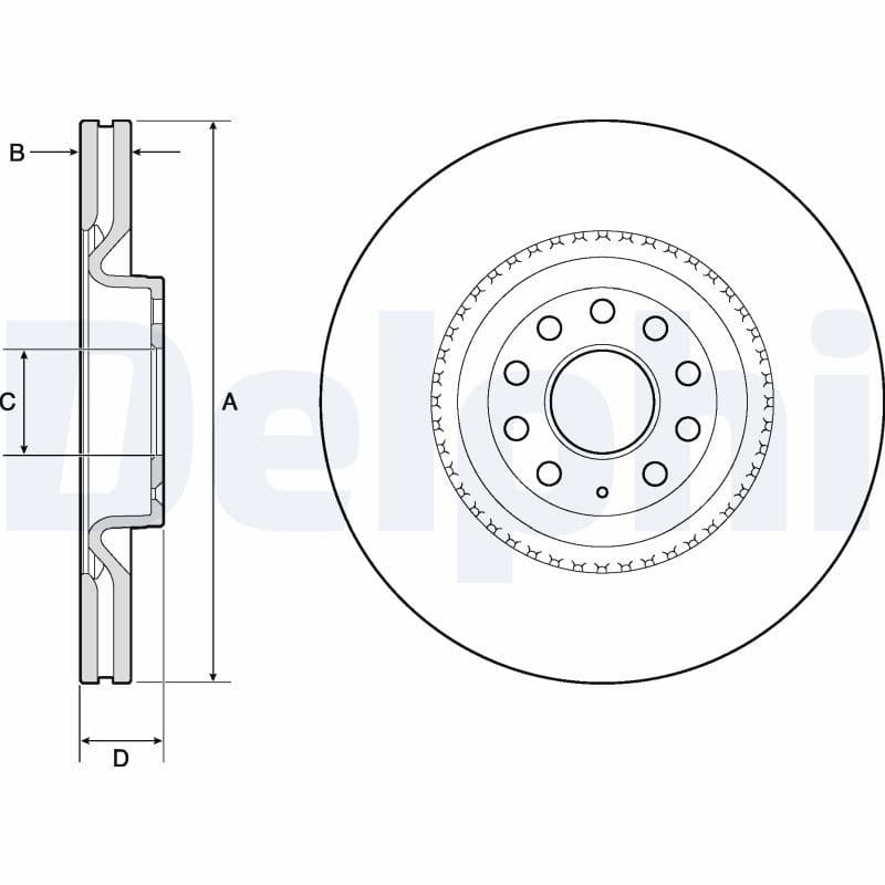 Disc frana DELPHI BG9952