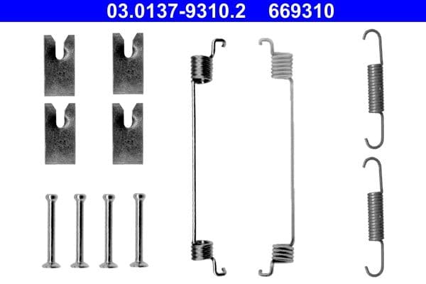 Set accesorii, sabot de frana ATE 03.0137-9310.2