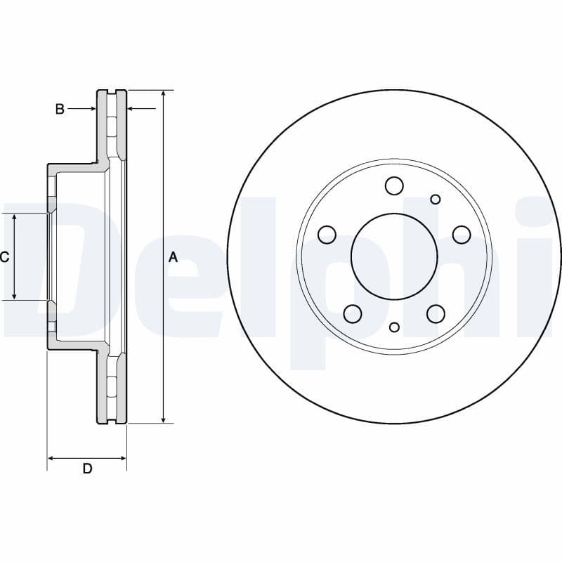 Disc frana DELPHI BG3841
