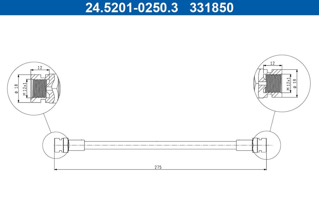 Furtun frana ATE 24.5201-0250.3