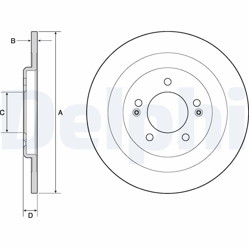 Disc frana DELPHI BG4688C