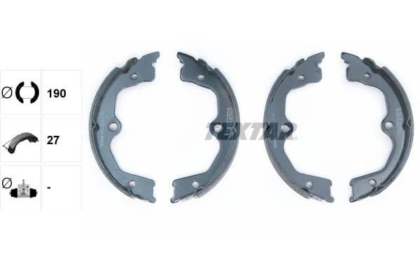 Set saboti frana, frana de mana TEXTAR 91077700