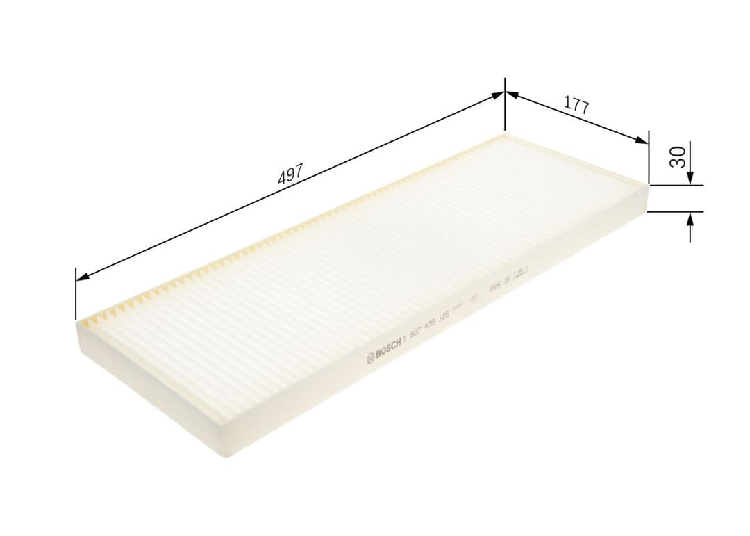 Filtru, aer habitaclu BOSCH 1 987 435 125