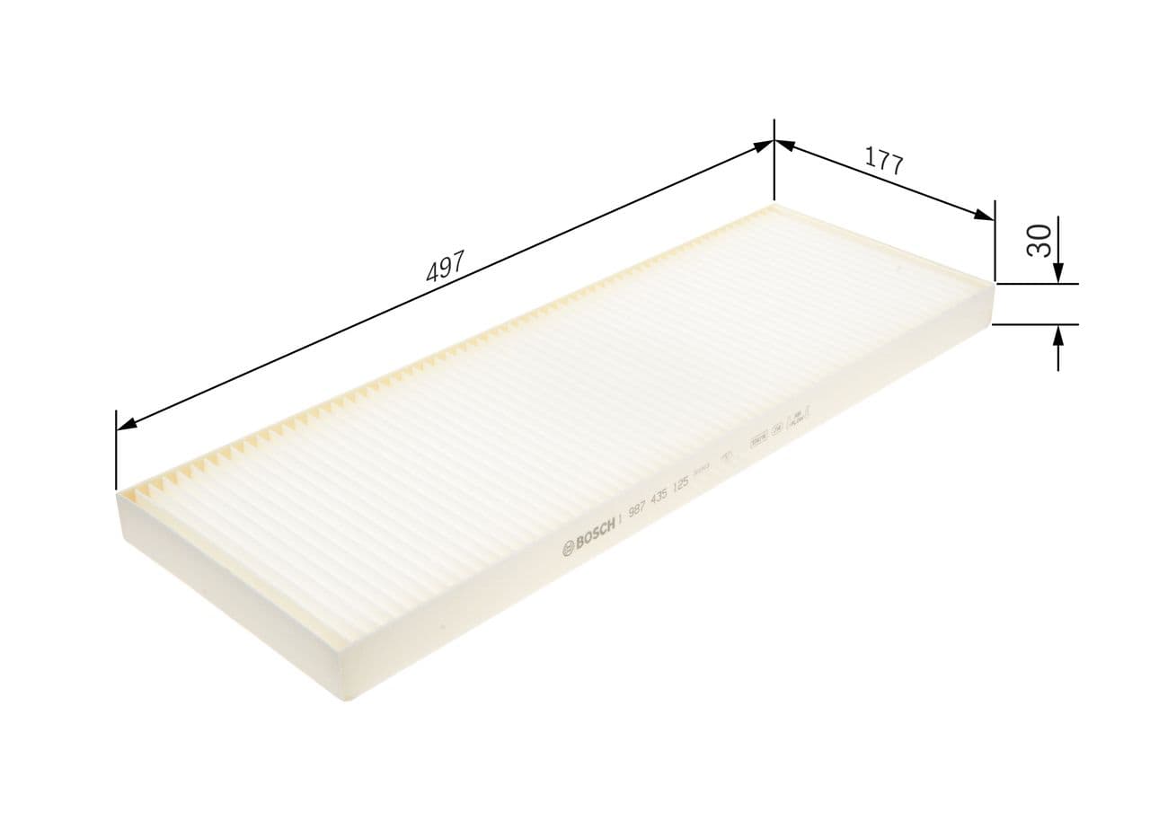 Filtru, aer habitaclu BOSCH 1 987 435 125