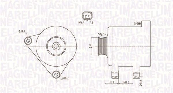 Generator / Alternator MAGNETI MARELLI 063731741010