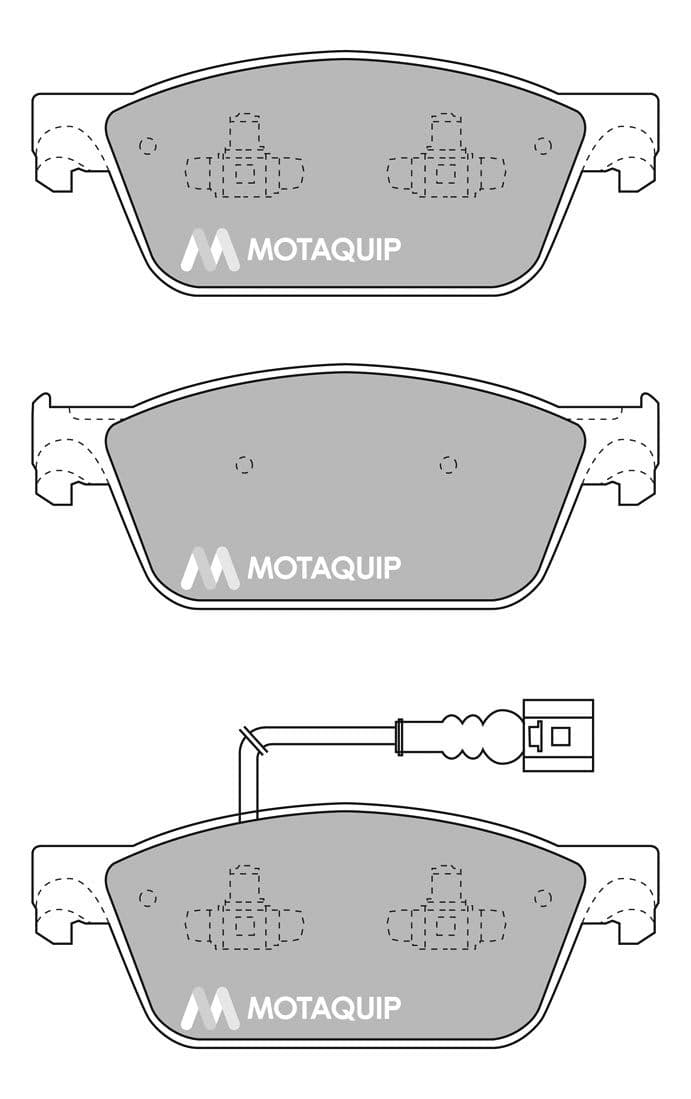 set placute frana,frana disc MOTAQUIP LVXL1696
