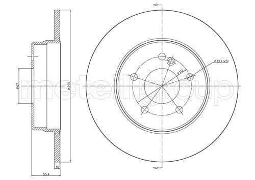 Disc frana METELLI 23-0485C