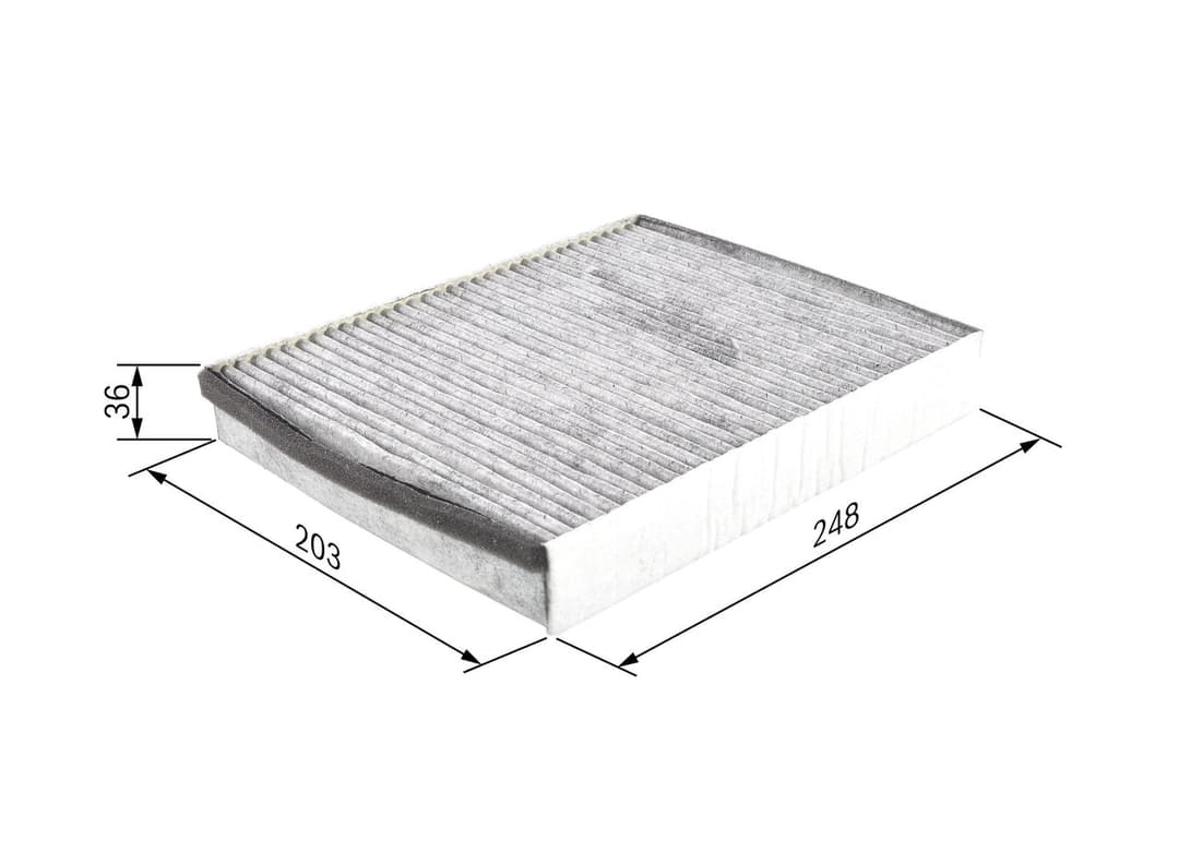 Filtru, aer habitaclu BOSCH 1 987 432 598