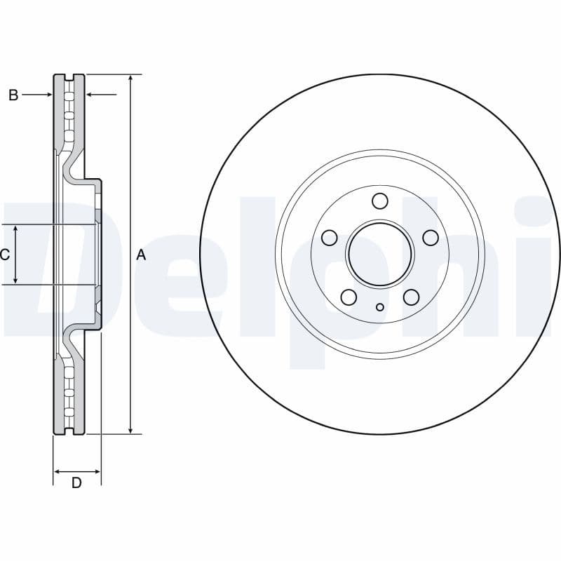 Disc frana DELPHI BG9233C